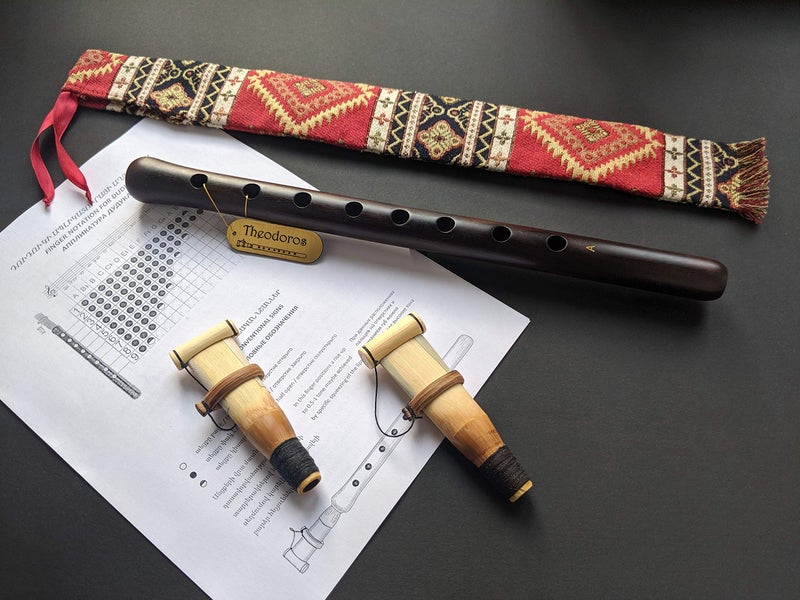 Theodoros Armenian Duduk Pro â€“ Handmade Apricot Wood, Key of A, with 2 Professional Reeds, National Case & Playing Instruction - Image 3